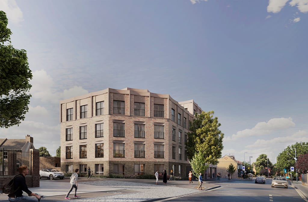 CGI: Affordable homes in London, Forest Road