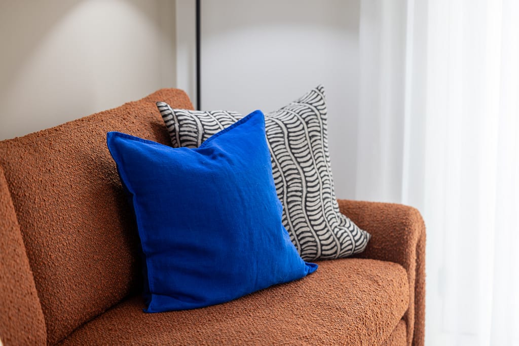 Choosing the right curtains, cushions, rugs & bedding are sure to add character to your new build home