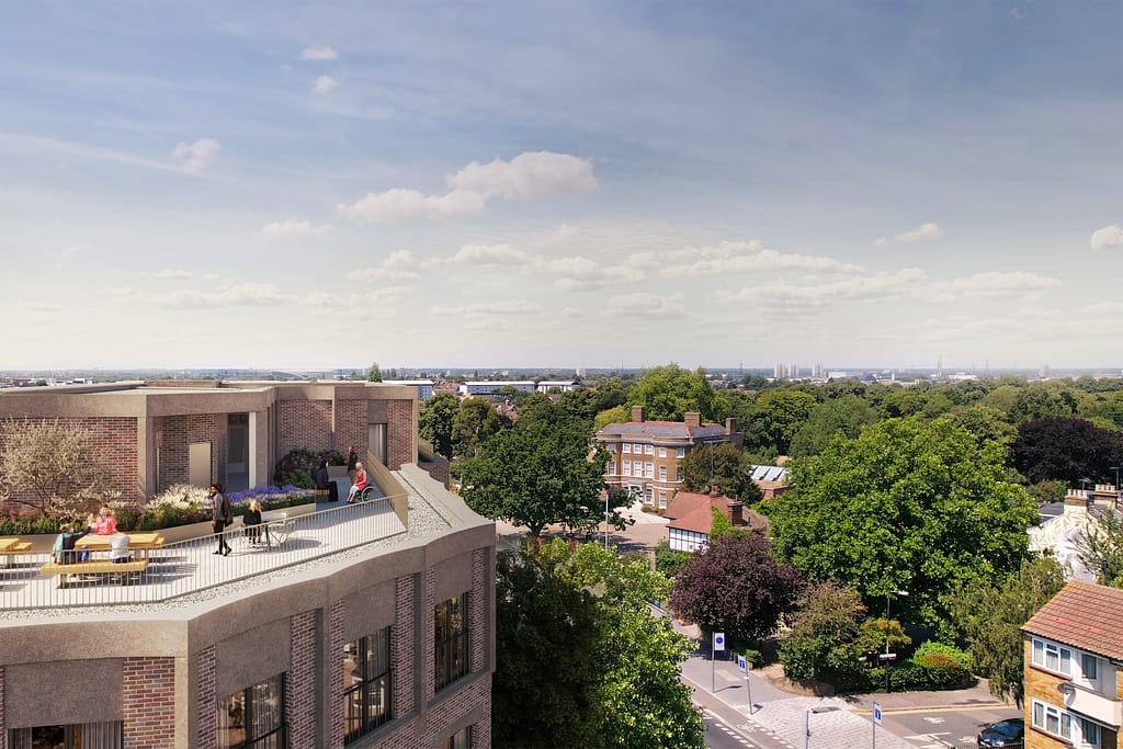 Rooftop Terrace: Affordable homes in London, Forest Road